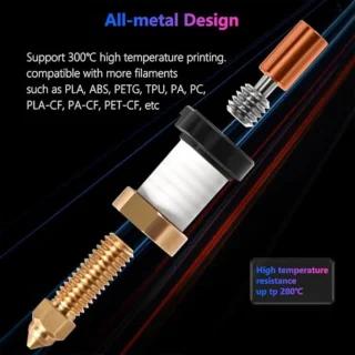 3D Printer Hot End Kit High Temperature High Speed All Metal Printhead For Ender 3 V3 KE