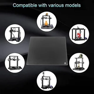 3D Printer Glass Bed 220x240x4mm Hardened Plate Building Surface Platform for MEGA S