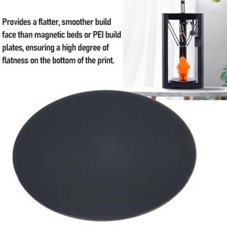 De 3D -Printer Buildplaat Ronde Koolstof Kristallijn Silicium Glas PEI -plaat Flexibel Seerstalen Platform 4 Mm Dikte 240 Mm Diameter 3D Printer Bed Platform in één oogopslag