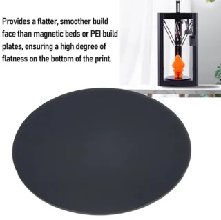 3D -Printer Buildplaat Ronde Koolstof Kristallijn Silicium Glas PEI -plaat Flexibel Seerstalen Platform 4 Mm Dikte 240 Mm Diameter 3D Printer Bed Platform