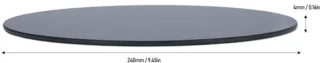 3D -Printer Buildplaat Ronde Koolstof Kristallijn Silicium Glas PEI -plaat Flexibel Seerstalen Platform 4 Mm Dikte 240 Mm Diameter 3D Printer Bed Platform