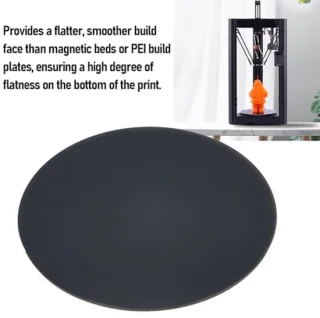 3D -Printer Buildplaat Ronde Koolstof Kristallijn Silicium Glas PEI -plaat Flexibel Seerstalen Platform 4 Mm Dikte 240 Mm Diameter 3D Printer Bed Platform