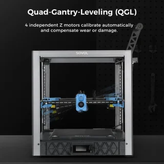 3D-printer – 3D Printer, FDM Printer, Desktop Printer, Rapid Prototyper – EU Variant – Automatisch Nivelleren – Groot Printvolume 350x350x345 mm