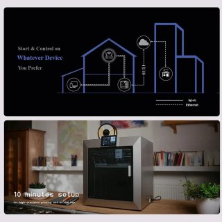 Wat vinden we goed aan de Plus4 3D-printer – 3D Printer – FDM Printer – Desktop Printer – Prototyping Machine – Groot Printvolume 305x305x280 mm – CoreXY Structuur met Dubbele Motoren
