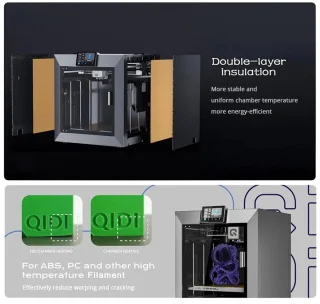 Plus4 3D-printer – 3D Printer – FDM Printer – Desktop Printer – Prototyping Machine – Groot Printvolume 305x305x280 mm – CoreXY Structuur met Dubbele Motoren