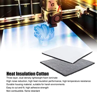 Heat Insulation Cotton, 10Mm 3 Layers Dual Density 3D Printer Warmbed Insulation Mat, for Ender 3 Pro for Ender 5, 3D Printer Accessories (235X235X10mm)