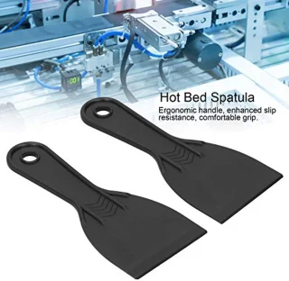 2-delige 3D-printer spatelgereedschap, 3 inch SLA lichtgevoelige hars Hot-bedschepaccessoire, met stevige comfortgrepen
