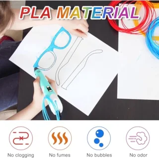 3D-printerfilament, 3D-penfilament, PLA-filament 1,75 mm (30 kleuren, 3 meter per kleur), kleurrijke 3D-pendraad, 3D-stiftfilament voor 3D-printen, voor 3D-pen en printer