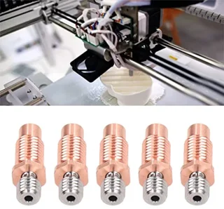 Bi Metalen Heatbreak, 5 Stks Bi Metalen Keel M6 M7 Draad Hittebestendig Heatbreak Keel Buis voor 3D Printer, 3D Printer Accessoires