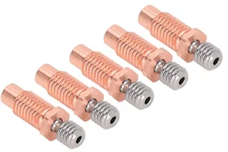 Bi Metalen Heatbreak, 5 Stks Bi Metalen Keel M6 M7 Draad Hittebestendig Heatbreak Keel Buis voor 3D Printer, 3D Printer Accessoires