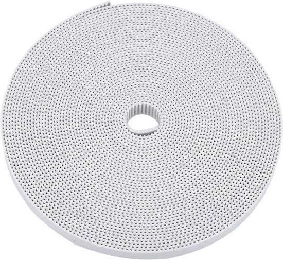 10M GT2 witte open distributieriem 10 mm PU