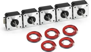 17 pannenkoeken stappenmotor, 5 stuks