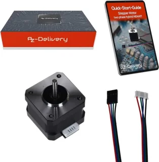 17 stappenmotor 2-fasen hybride 12V 28Nm 1,8°