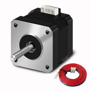 17 stappenmotor 42-34 Pancake (1 stuks/verpakking) 1,5 A-3,8 V 2 fasen 4 draden 1,8 graden met 1 meter kabel voor Creality CR-10 10S Ender 3 3D-printer/CNC-extruder en Y-as