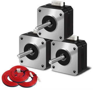 17 stappenmotor 42 x 23 mm pancake, 3 stuks