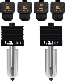 2-pack 0,4 mm hotend kit voor Bambu Lab P2S/X2D/H2D/H2S/H2C