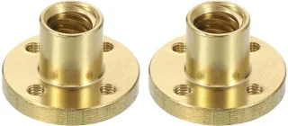 2 stuks messing trapeziummoeren voor 3D-printer
