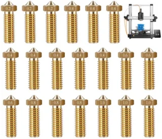 20 stuks messing 3D-printersproeiers voor Kobra 3 en Kobra 3 Combo