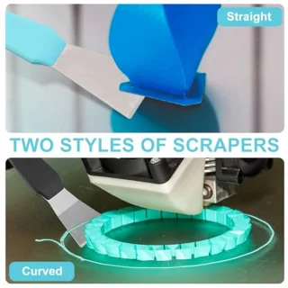 2st 3D Printer Schraper Roestvrij Staal Professioneel Model