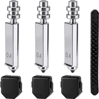 3 stuks 0,4 mm hotendmondstuk voor Kobra X 3D-printer