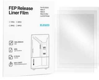 3 stuks FEP-releasefilm voor LCD 3D-printer