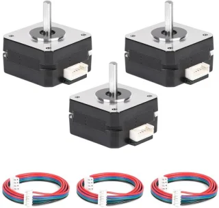 3 stuks Nema 17 pancake stappenmotor 42 x 23 mm