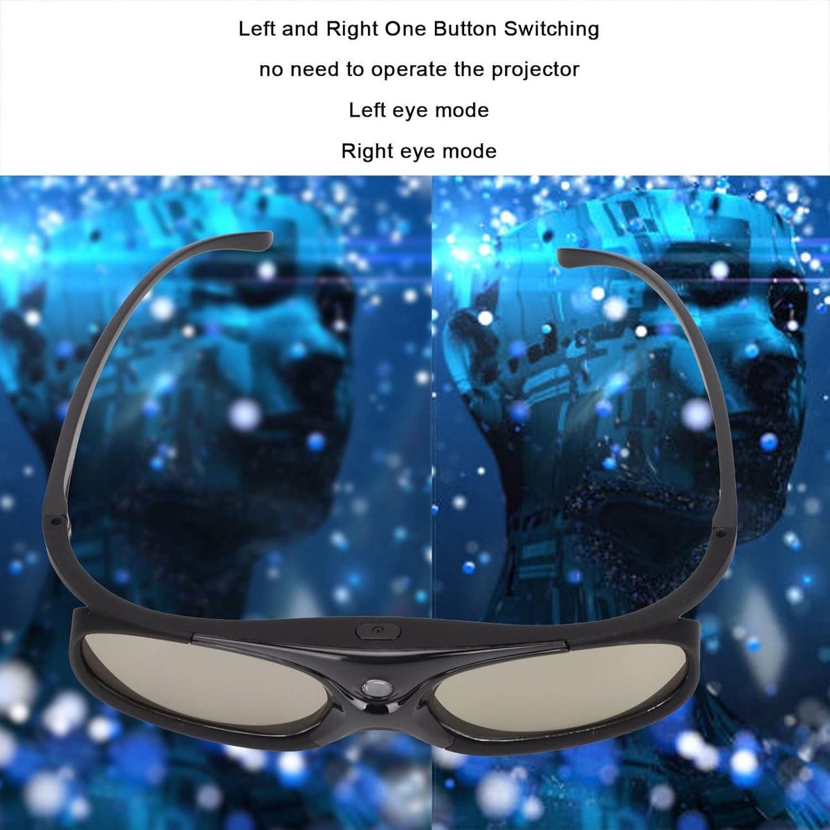 3D Bril DLP Link 144Hz Actieve Sluiter LCD Lens - 2 Stuks
