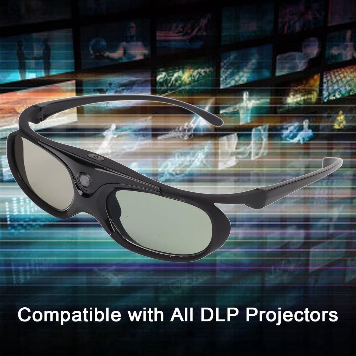 3D Bril DLP Link 144Hz Actieve Sluiter LCD Lens - 2 Stuks