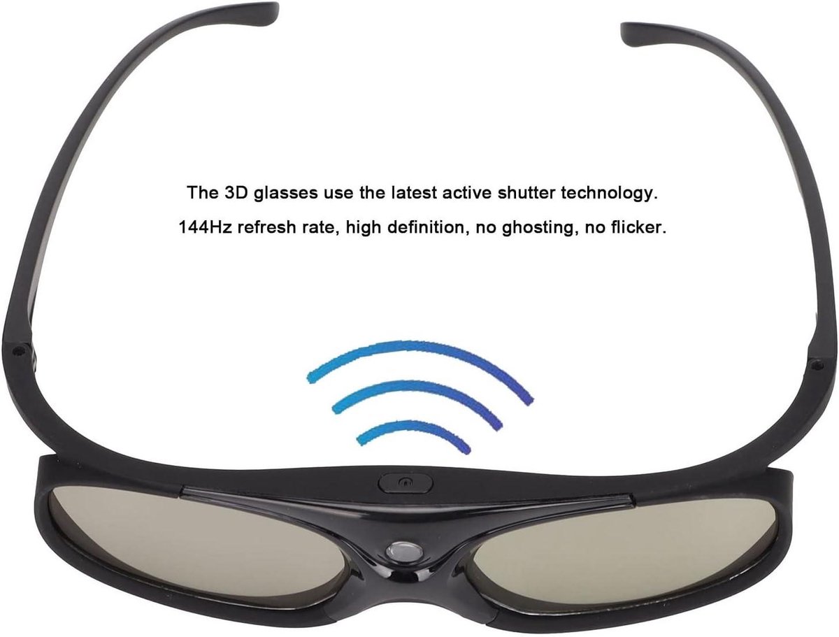 3D Bril DLP Link 144Hz Actieve Sluiter LCD Lens - 2 Stuks