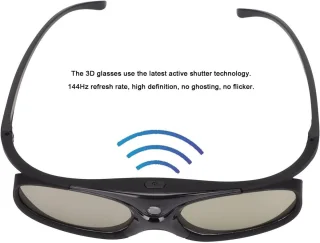 3D Bril DLP Link 144Hz Actieve Sluiter LCD Lens - 2 Stuks