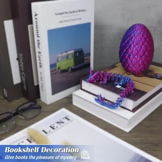 Wat vinden we goed aan de 3D Geprint Drakenei - Drakenfiguur, Paars, 10×10×10 mm