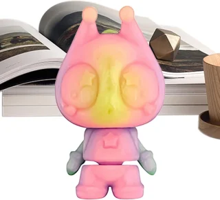 3D-geprinte dieren - Actiefiguren - Decoratie en spel - Verstelbare poses - 6 x 3 cm - Meerdere kleuren