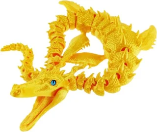 3D Geprinte Draak - Beweegbaar Speelgoed - Decoratie en Verzamelen - Flexibele Gewrichten - 42 cm Uitrekbaar - Diverse Kleuren