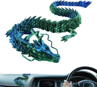 3d geprinte draak - speelgoedfiguur