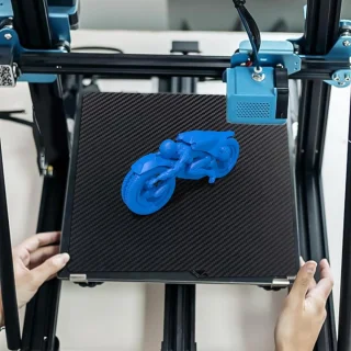 3D printer bord 264 x 276 mm - dubbelzijdig textuur - verwarmd stalen bed - flexibel platform - ShopVlot