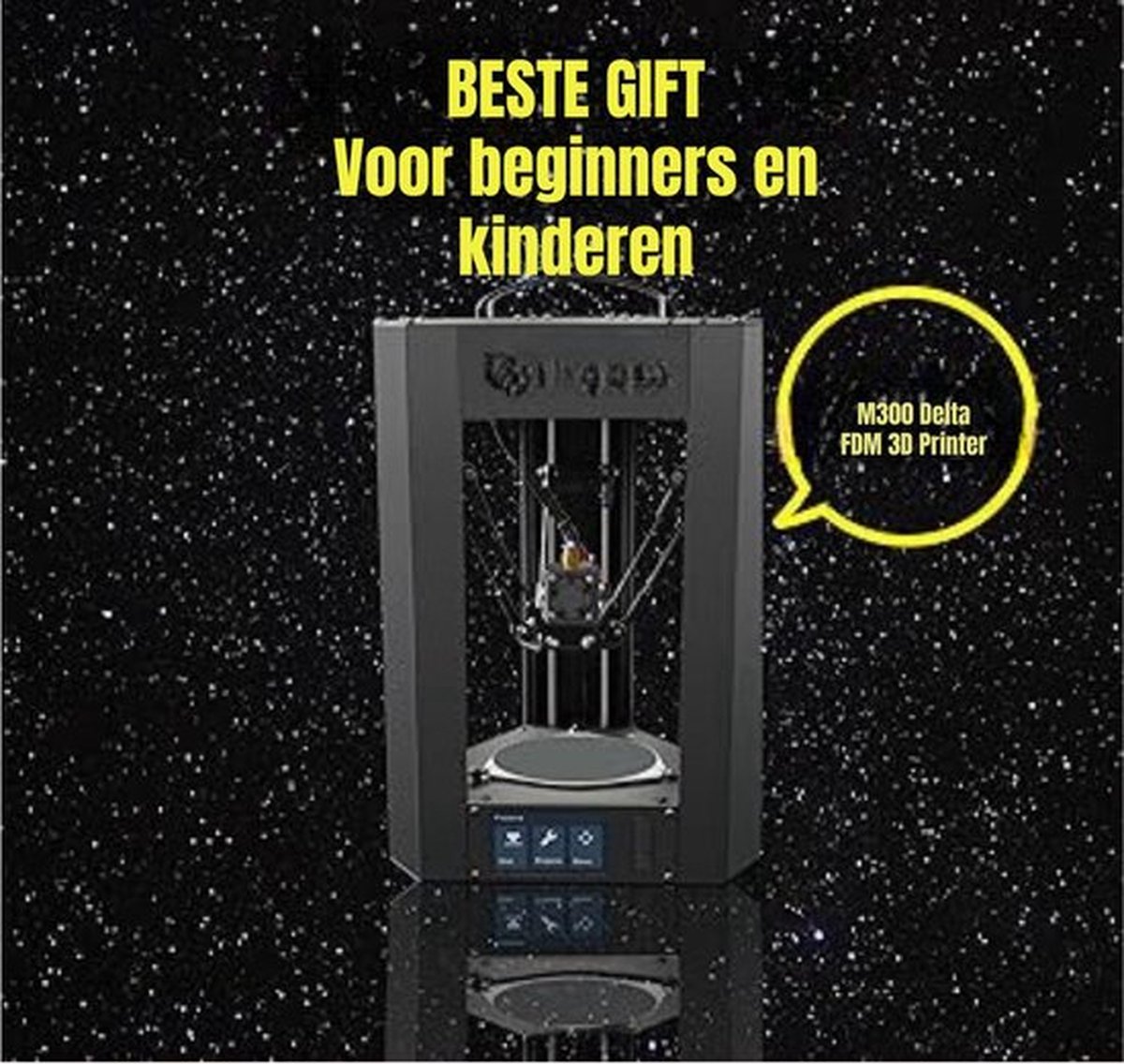 3D Printer Bouwpakket Compact Grijs 10x10x10 cm