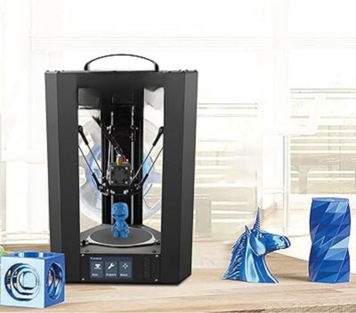 3D Printer Bouwpakket Compact Grijs 10x10x10 cm