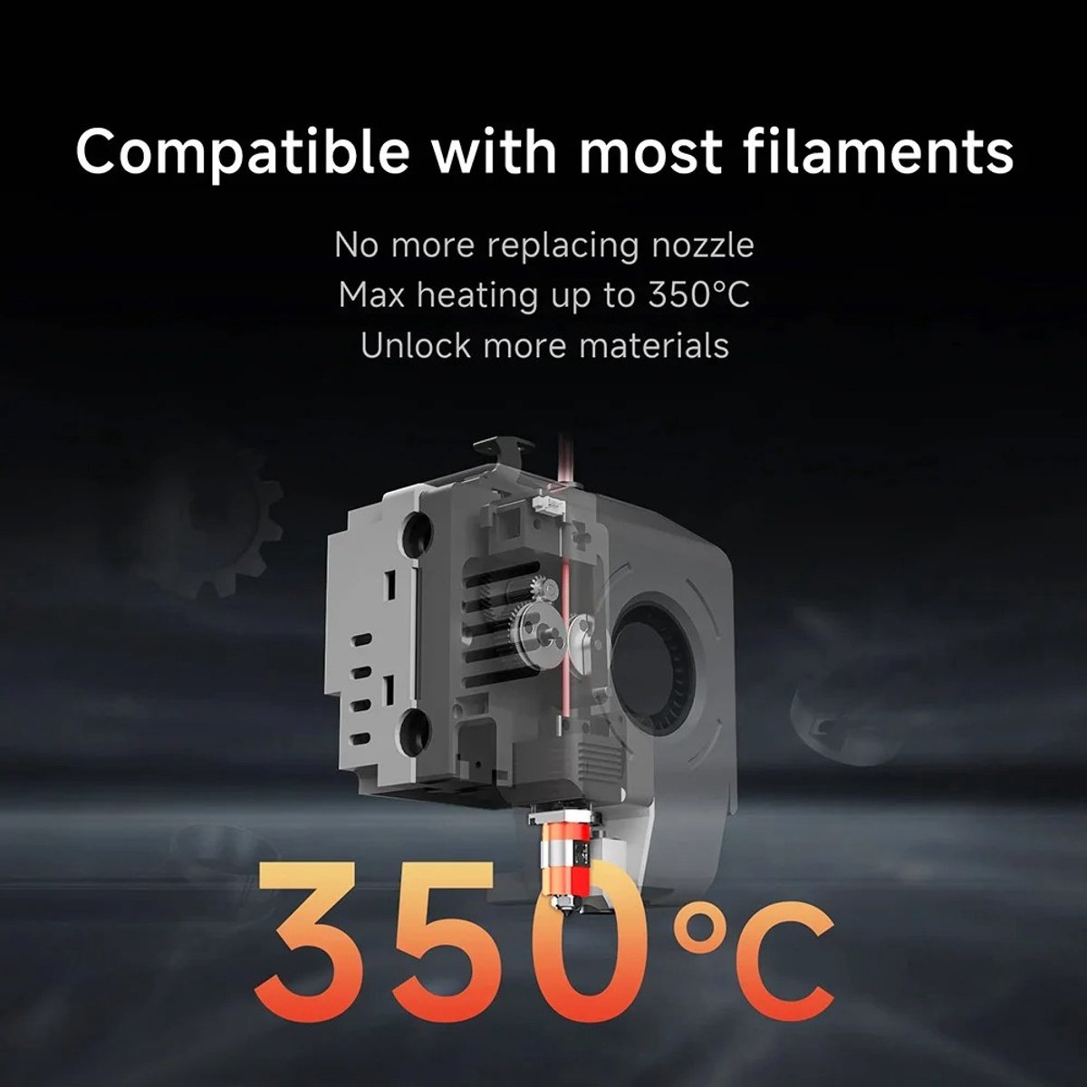 3d-printer - Dubbele Z-asmotoren - 350W