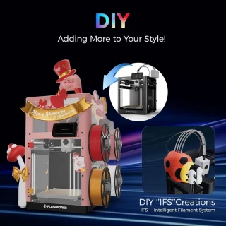 3d printer - fdm multicolor - 220x220x220 mm - wit