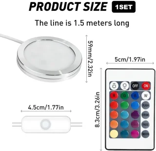 3D printer LED lichtset - 16 RGB kleuren - afstandsbediening - ShopVlot