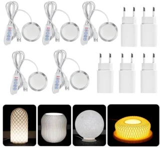 3D printer led lichtset - 5 stuks - 3 kleuren 5 V, dimbaar - ShopVlot