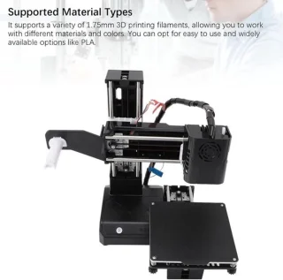 3D printer met magnetisch platform, 100 mm printformaat, zwart