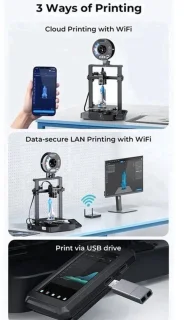 3D-printer mini met direct drive extruder, auto leveling en stil moederbord