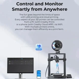 3D-printer mini met direct drive extruder, upgraded model