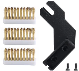 3D printer mondborstelset met messing wiper en montagedeel