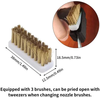 3D printer mondborstelset met messing wiper en montagedeel