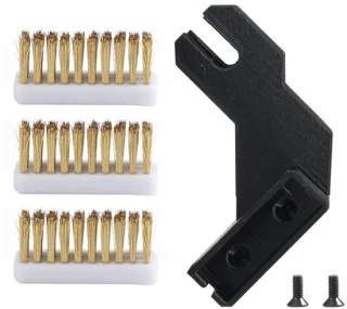 3D printer mondborstelset met messing wiper en montagedeel