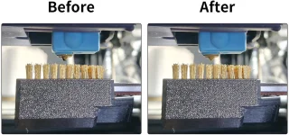 3D-printer-mondborstelset met messingwisser en montagedeel