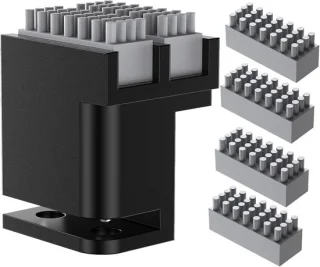 3D-printer mondstuk reinigingsborstel met dubbele kop - siliconen - ShopVlot