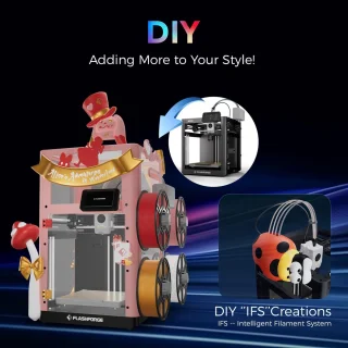 3D-printer multicolor corexy met bouwvolume 220 x 220 x 220 mm